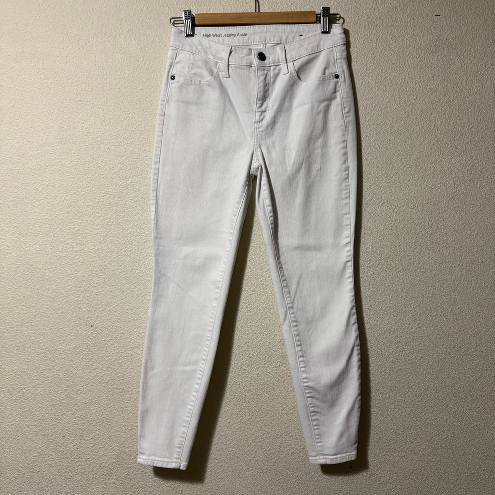 Talbots Women's High Waist Ankle Jeggings White Skinny Jeans - Picture 1 of 5